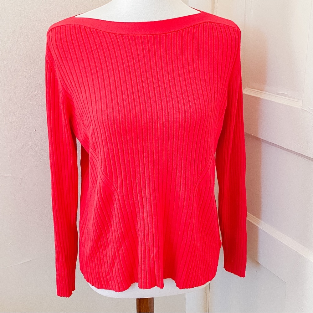 3/$30 Liz Claiborne Career Petite Ribbed Top Sz XL